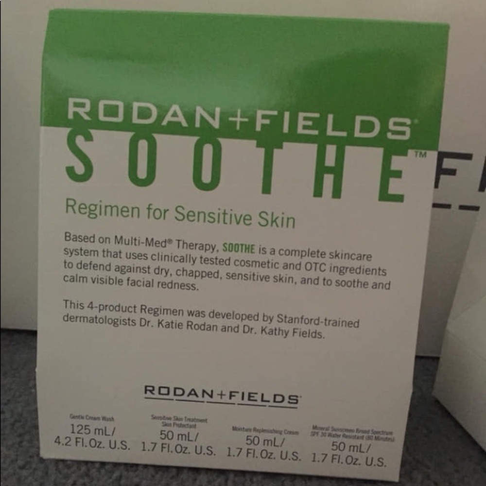 Rodan and Fields Soothe skin care regimen
